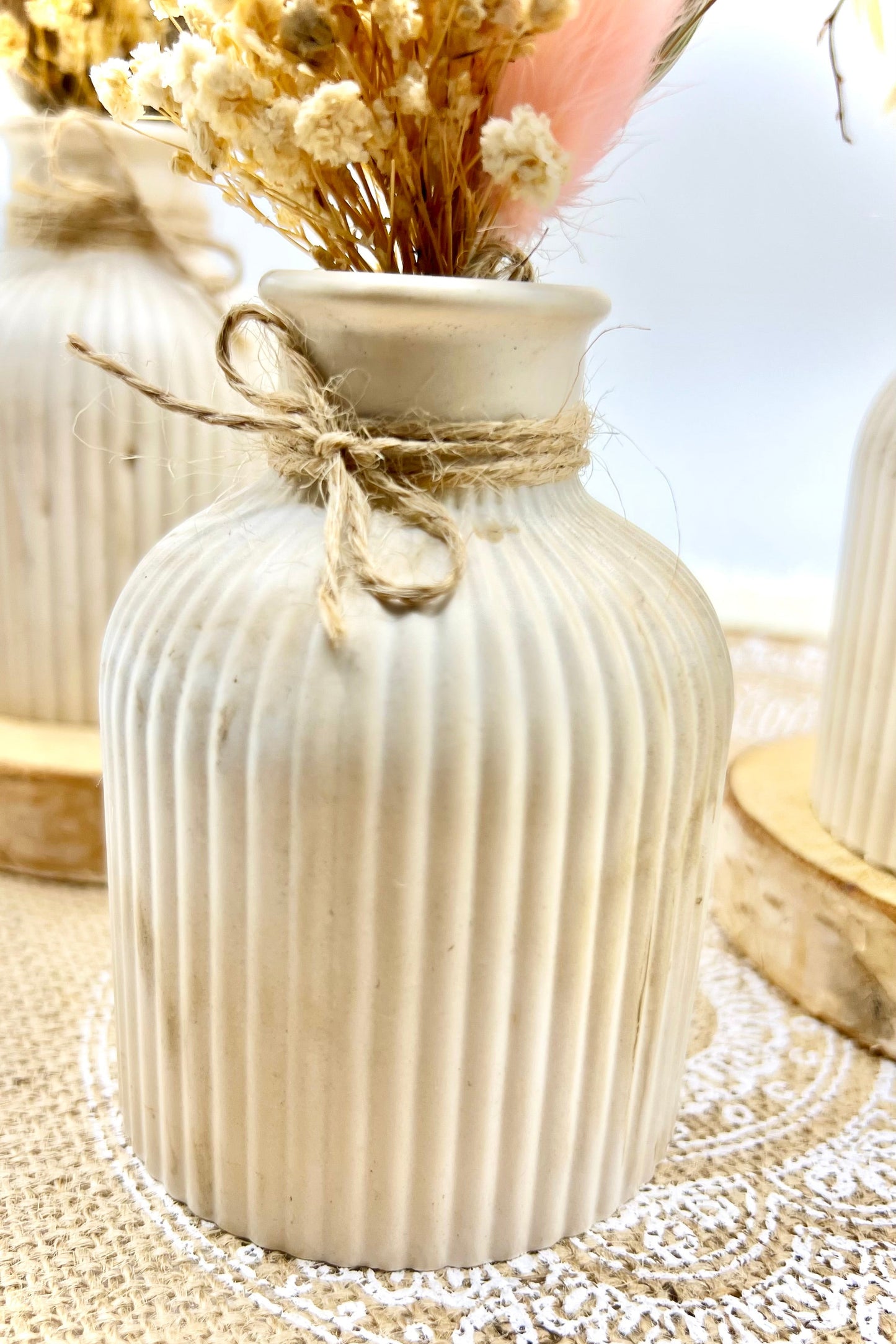 Handgefertigte Trockenblumenvase – Natürlich, stilvoll & einzigartig