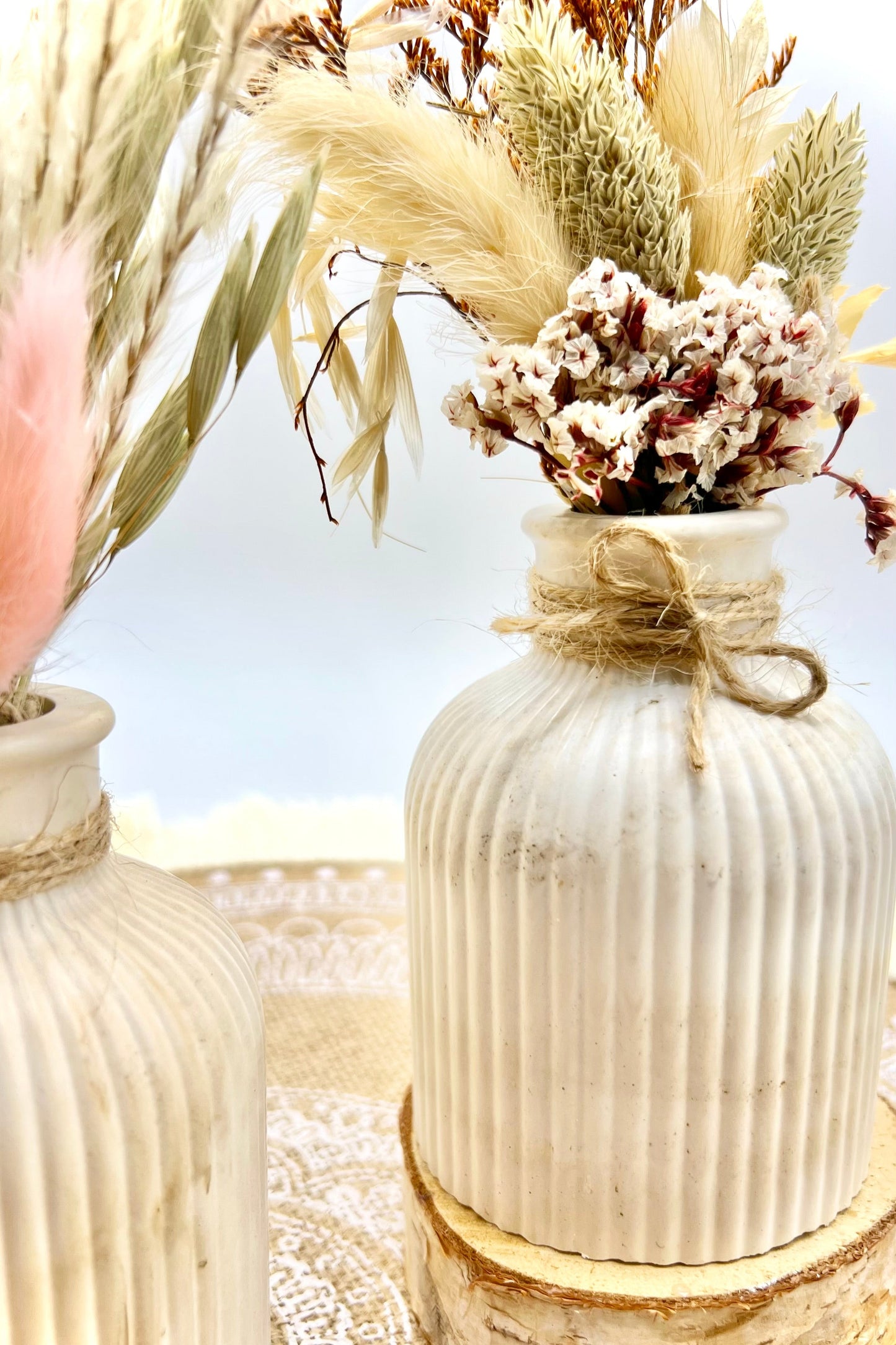 Handgefertigte Trockenblumenvase – Natürlich, stilvoll & einzigartig