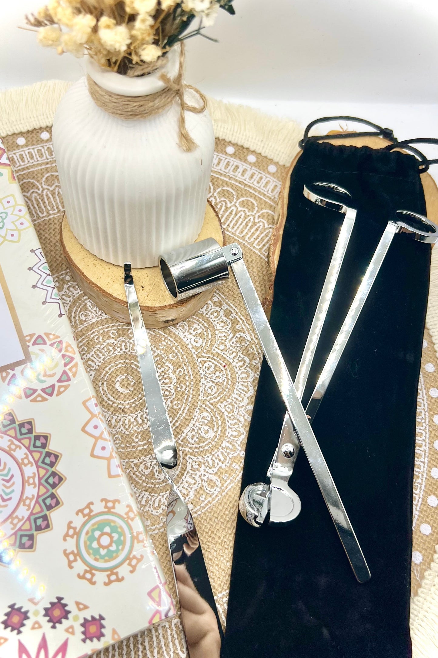 Kerzenzubehör-Set (3-tlg.) – stilvoll & funktional