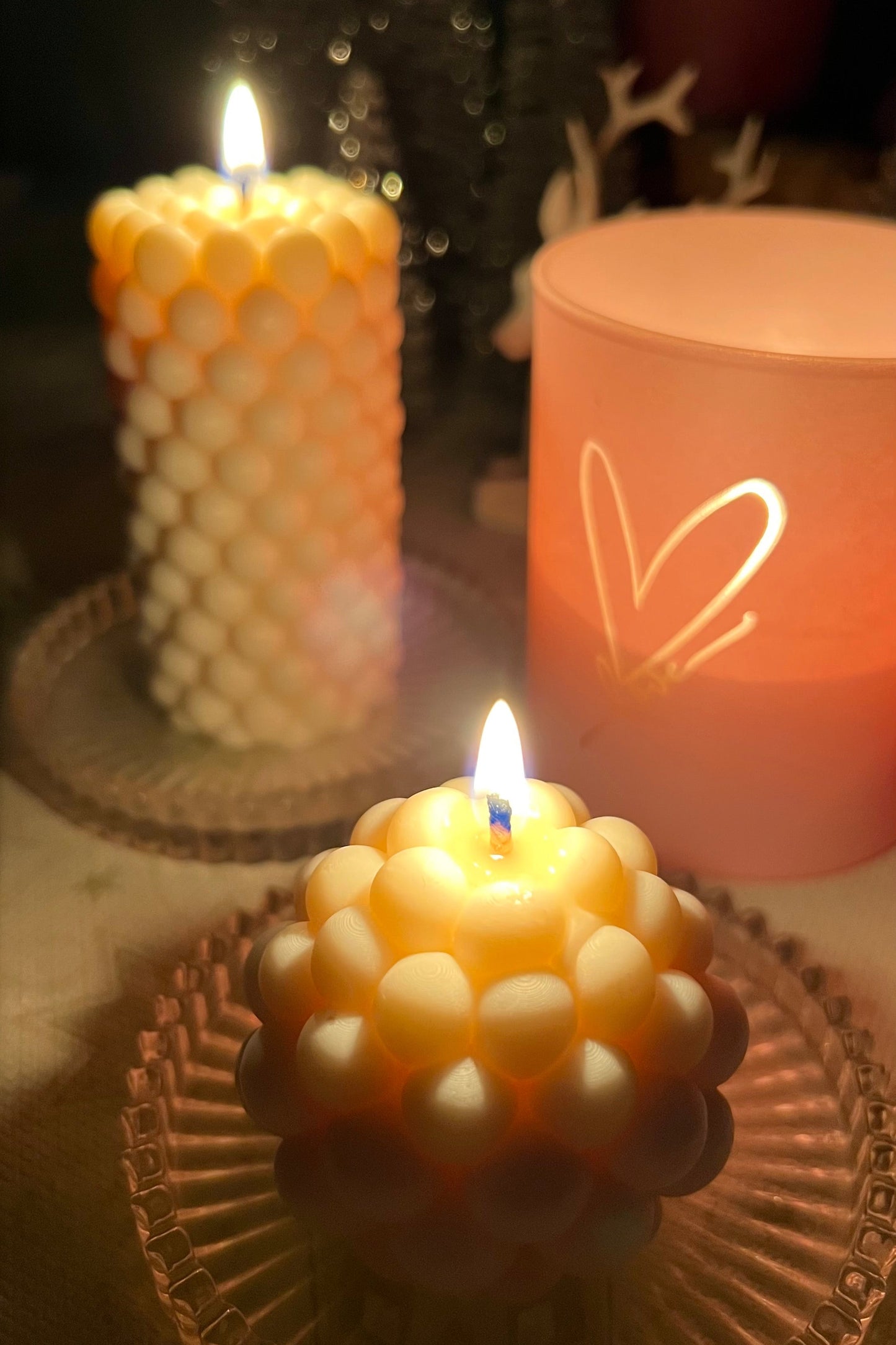 Bubble-Kerzenset – ein Hauch von Eleganz & Natürlichkeit