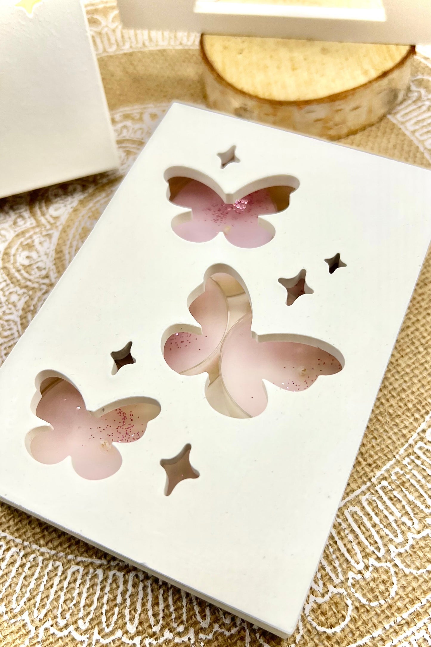Große Geschenk-Schatulle (Höhe 3 cm) - Elegante Geschenkbox & Deko-Licht-Objekt