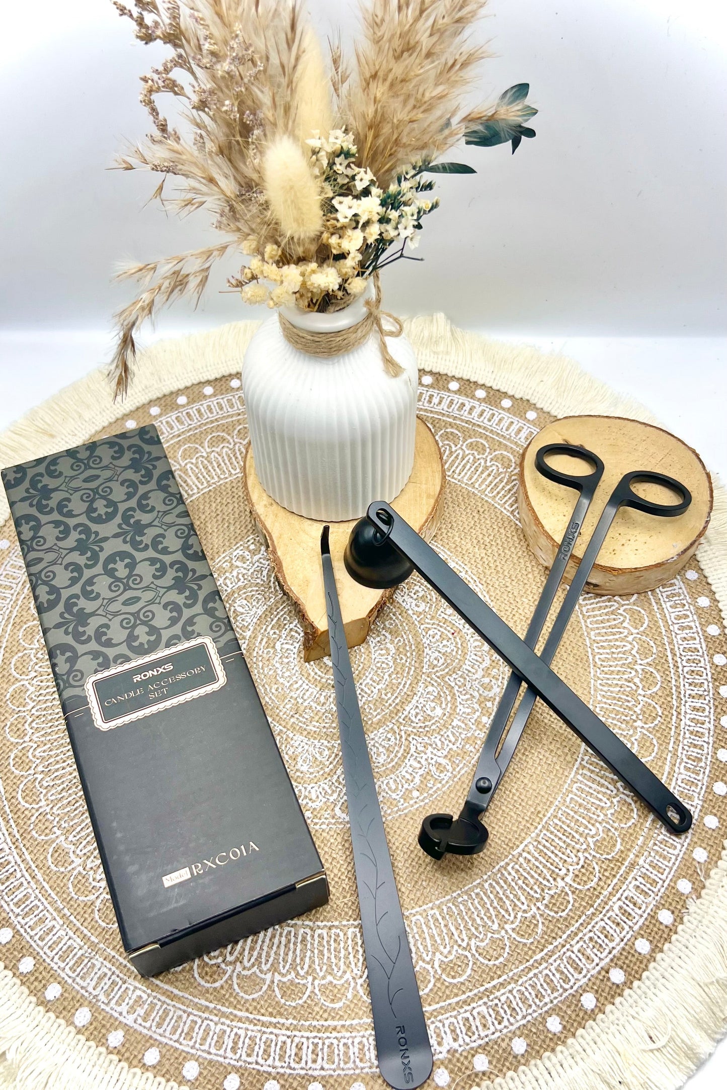 Kerzenzubehör-Set (3-tlg.) – stilvoll & funktional