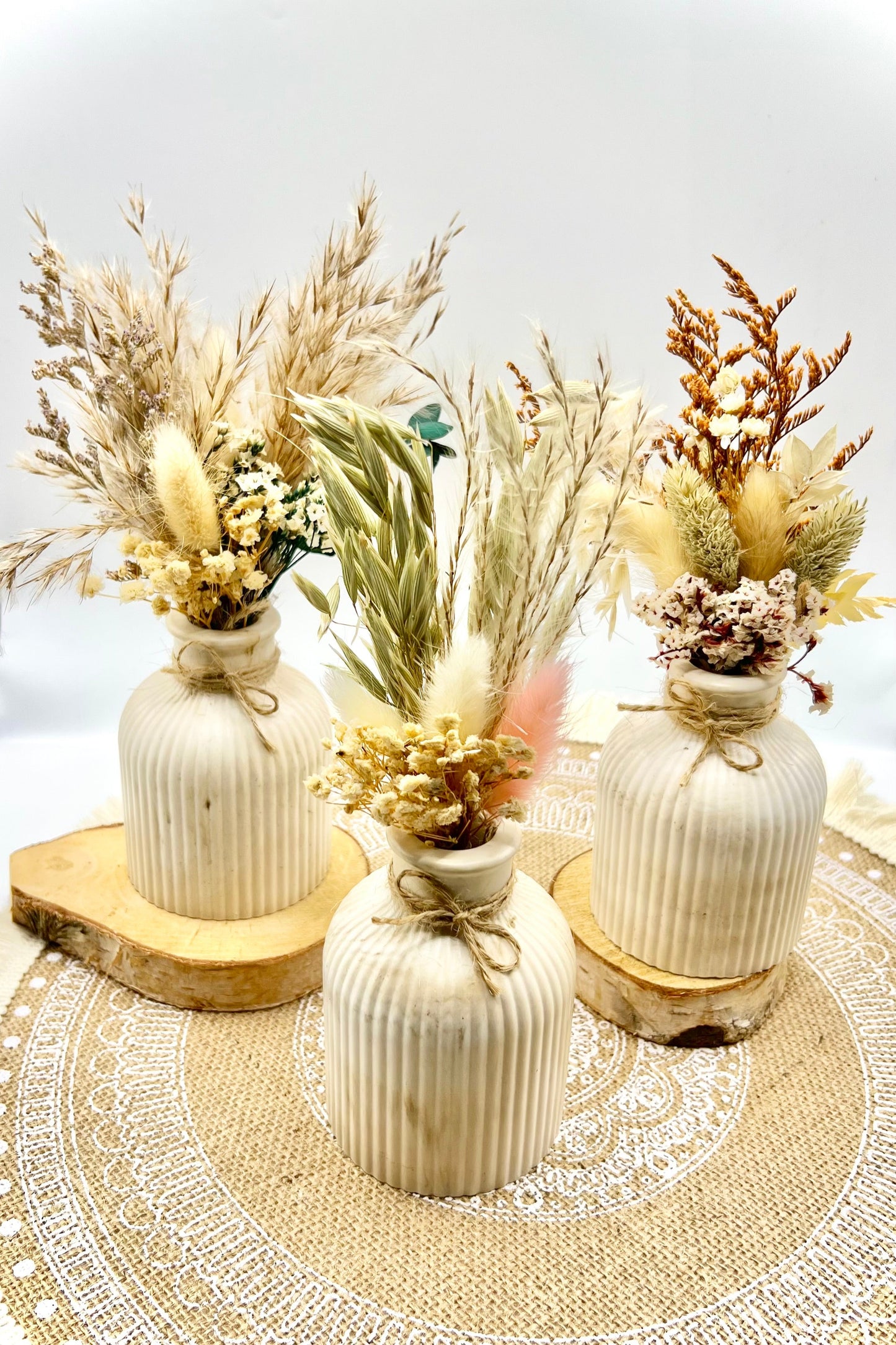 Handgefertigte Trockenblumenvase – Natürlich, stilvoll & einzigartig
