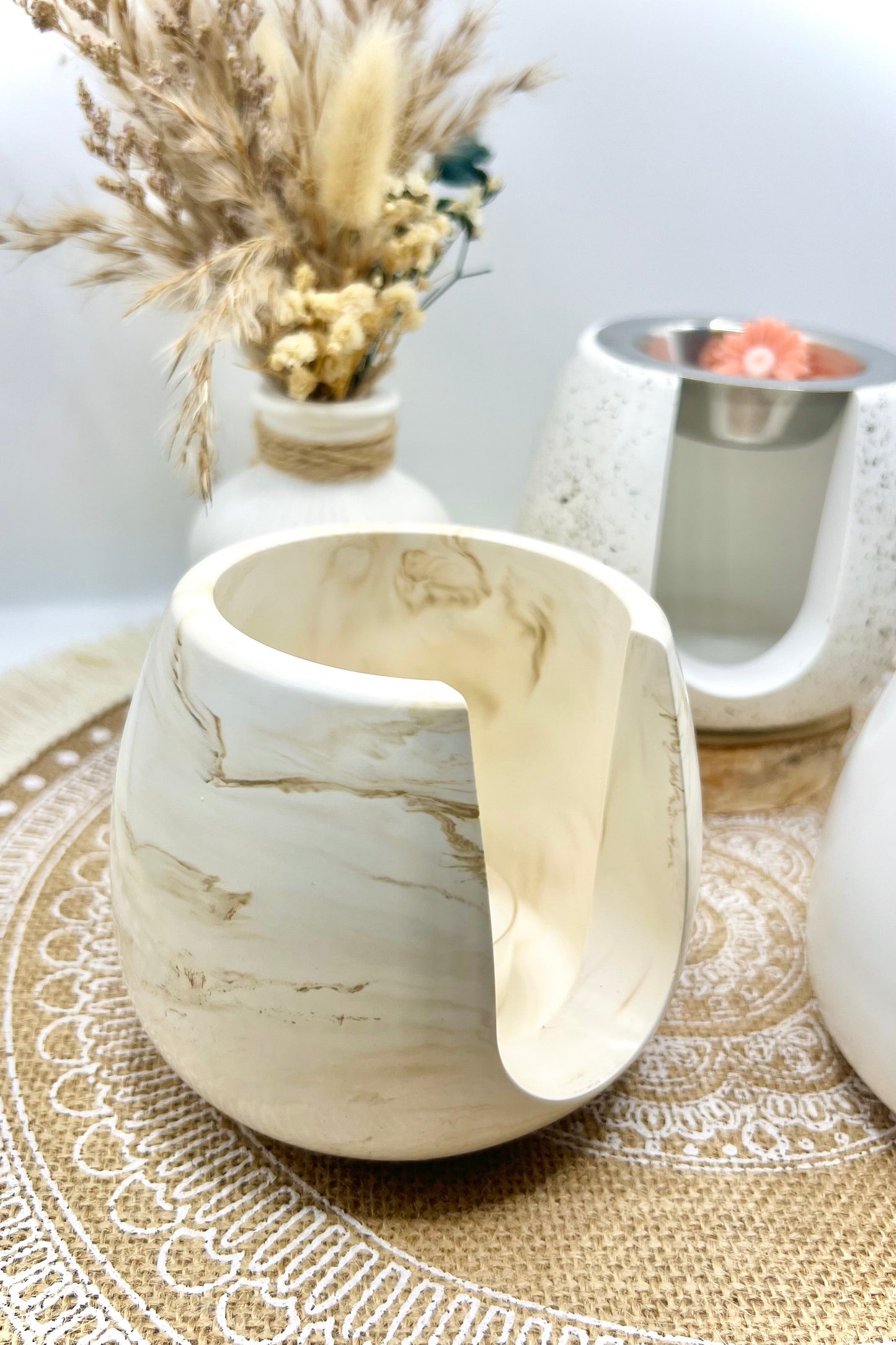 Handgemachte Wachsschmelzlampe / Duftlampe aus Keramik – für Wax Melts & Duftwachse (3 Varianten)