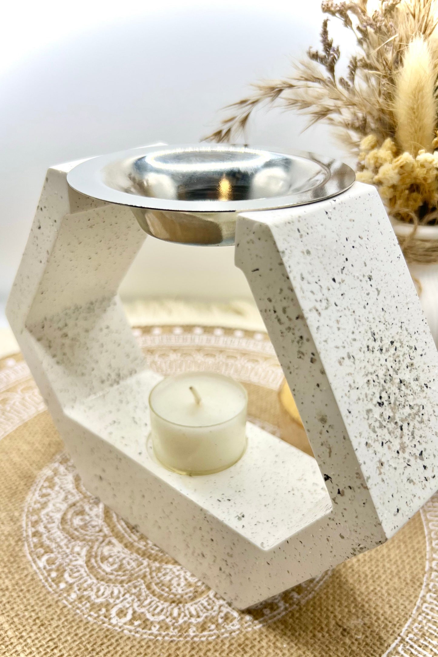 Duftlampe für Wax Melts Granit Optik (verschiedene Modelle)
