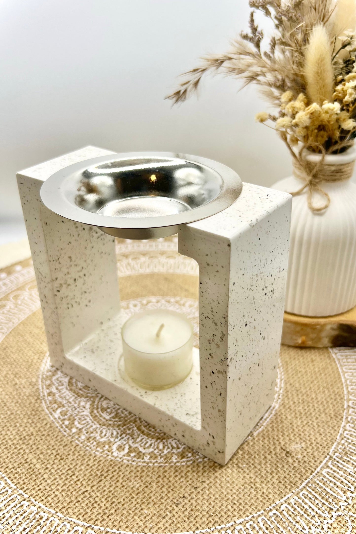 Duftlampe für Wax Melts Granit Optik (verschiedene Modelle)