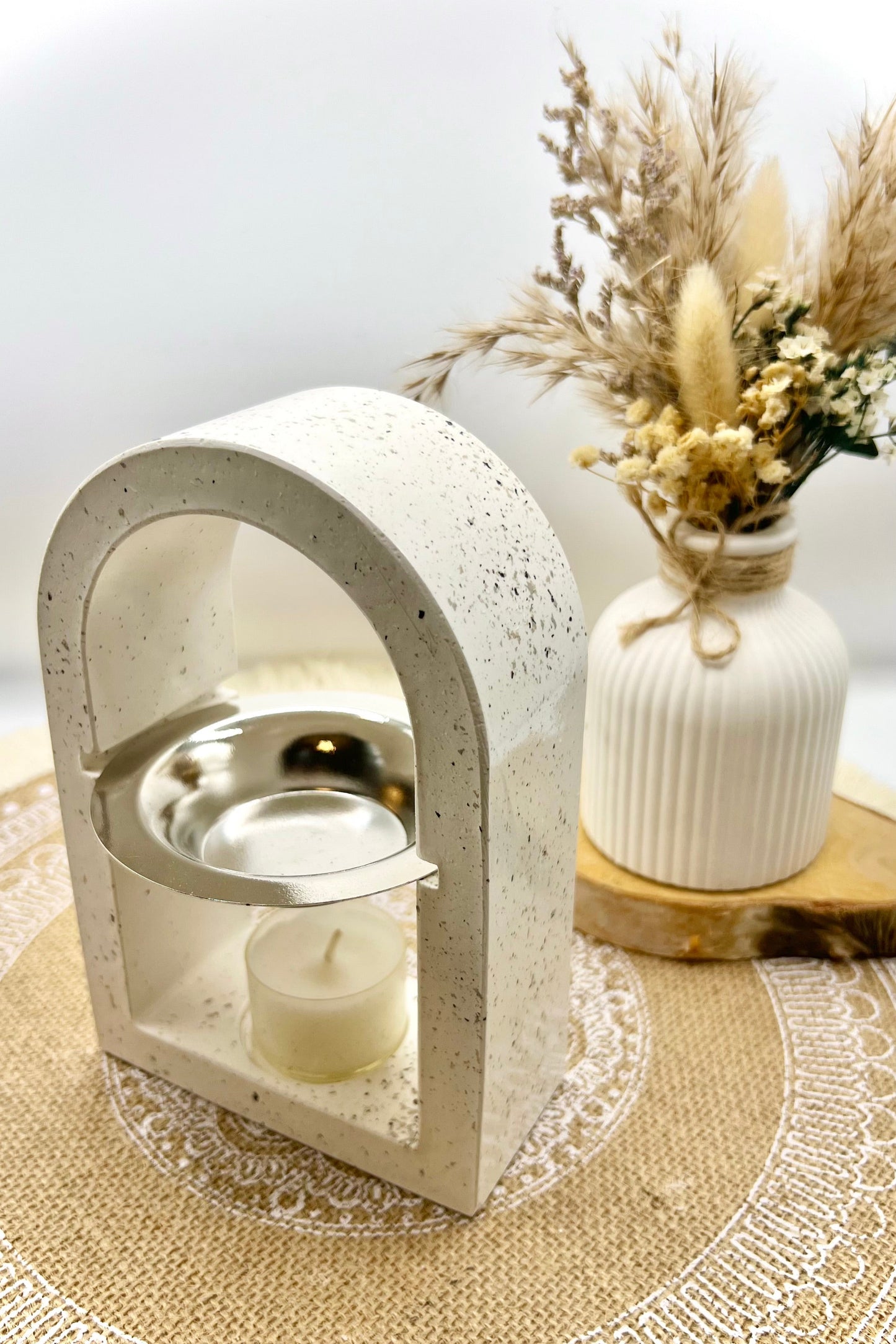 Duftlampe für Wax Melts Granit Optik (verschiedene Modelle)