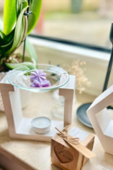 Duftlampe für Wax Melts Granit Optik (verschiedene Modelle)
