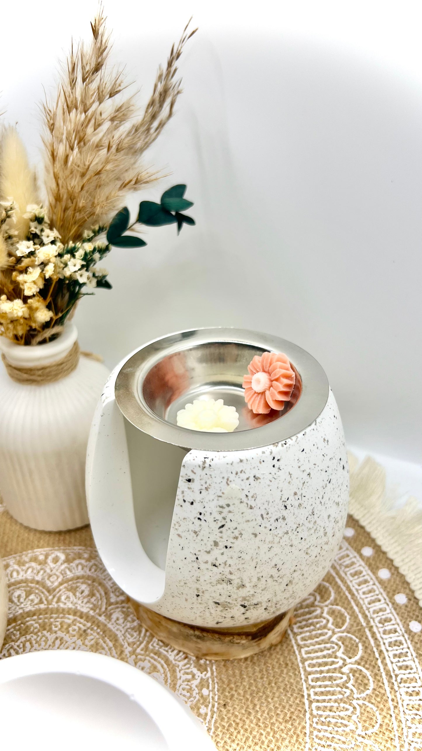 Handgemachte Wachsschmelzlampe / Duftlampe aus Keramik – für Wax Melts & Duftwachse (3 Varianten)