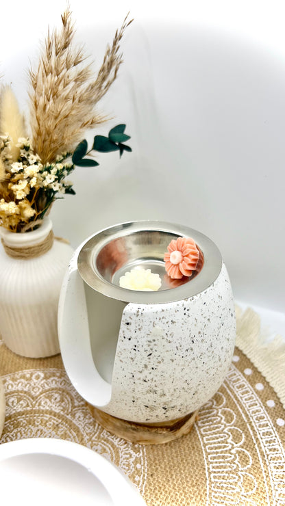 Handgemachte Wachsschmelzlampe / Duftlampe aus Keramik – für Wax Melts & Duftwachse (3 Varianten)