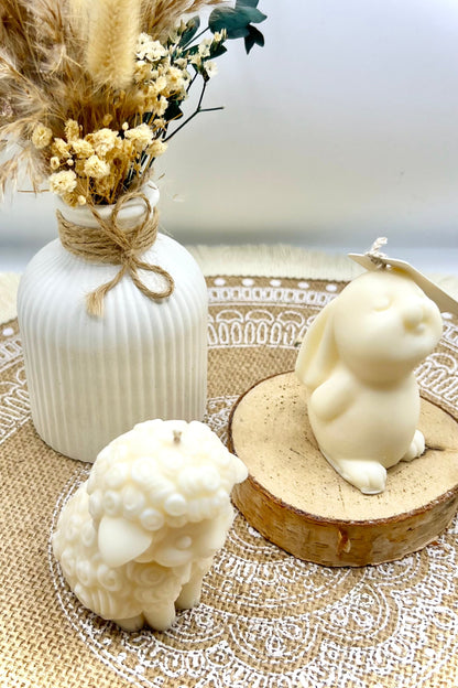 Süße Schäfchenkerze – liebevolle Frühlings- & Osterdeko