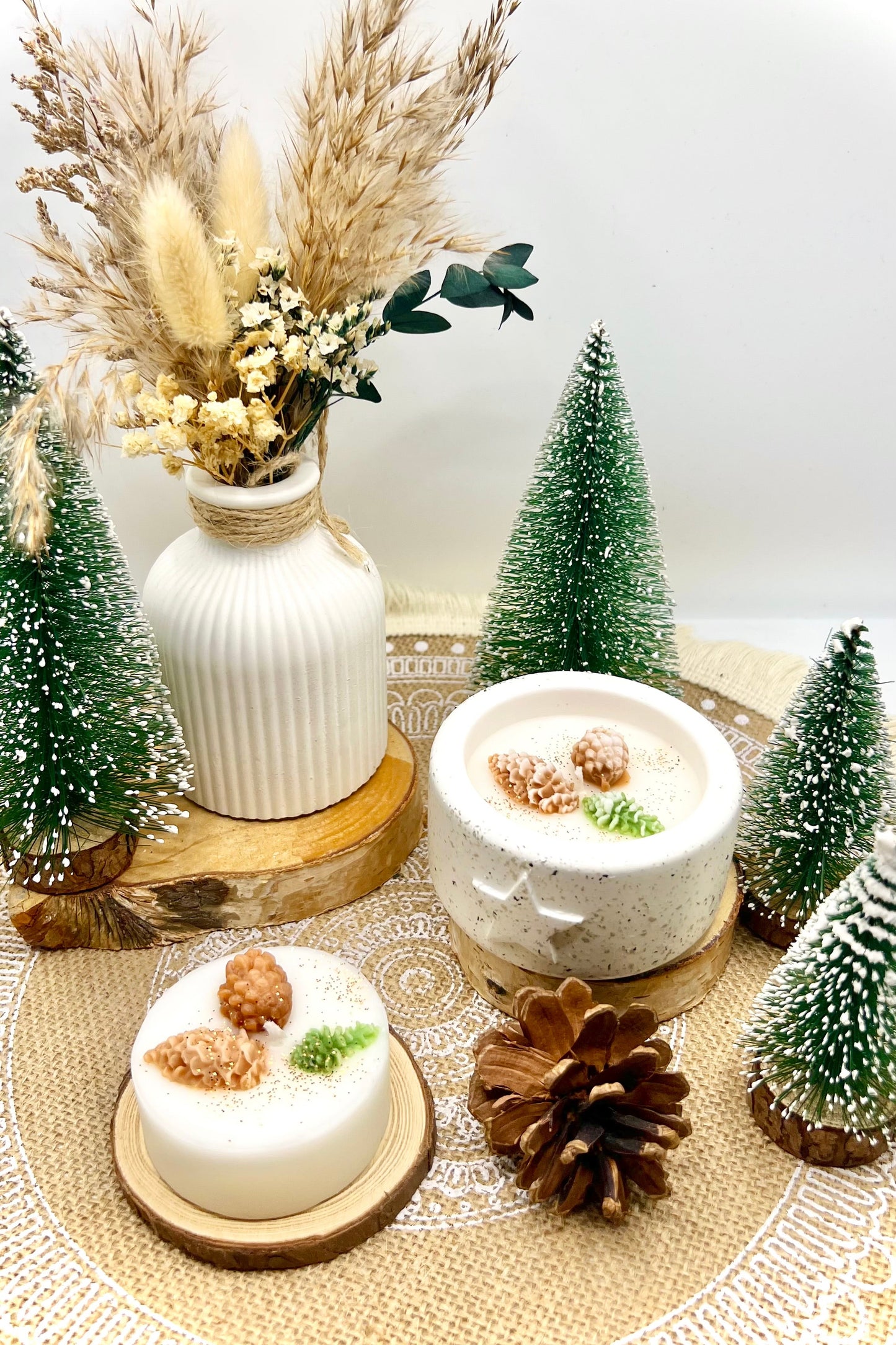 Winterlights - winterliche Kerzen - Weihnachtskerzen (verschiedene Varianten)