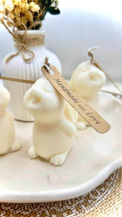 Süße Osterhasen-Kerzen – Handgefertigte Frühlingsdeko
