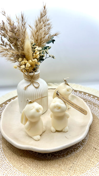 Süße Osterhasen-Kerzen – Handgefertigte Frühlingsdeko