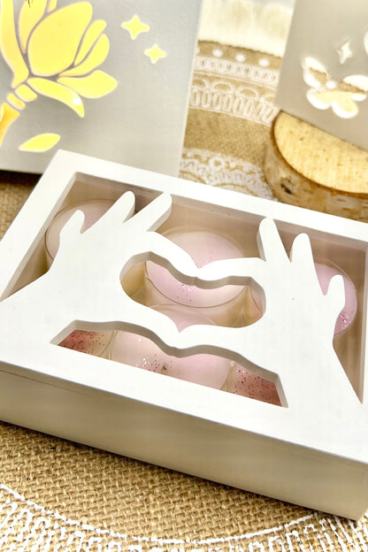 Große Geschenk-Schatulle (Höhe 3 cm) - Elegante Geschenkbox & Deko-Licht-Objekt