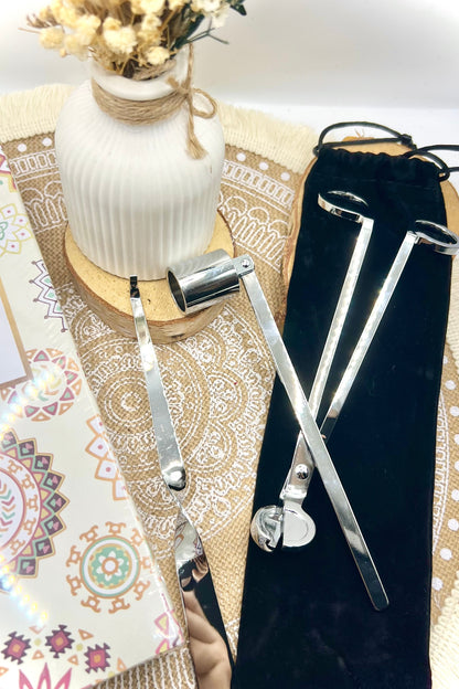 Kerzenzubehör-Set (3-tlg.) – stilvoll & funktional