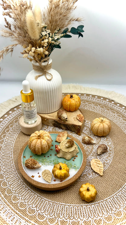 Waldspaziergang – herbstliches Wohlfühlset mit Duftöl & Herbstdeko