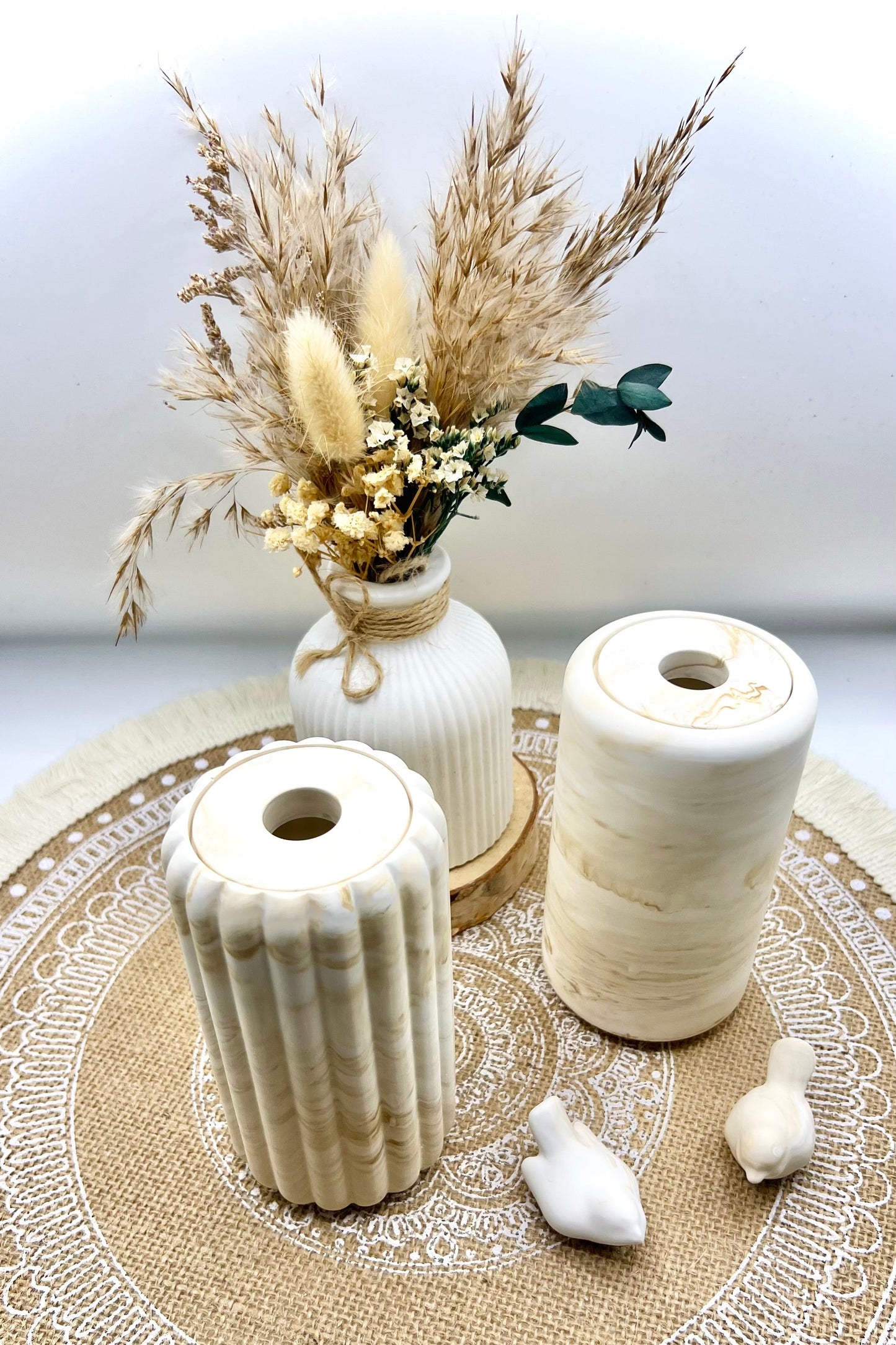 🕯️ Raumduft-Diffuser mit Duftstäbchen – handgegossenes Diffusergehäuse