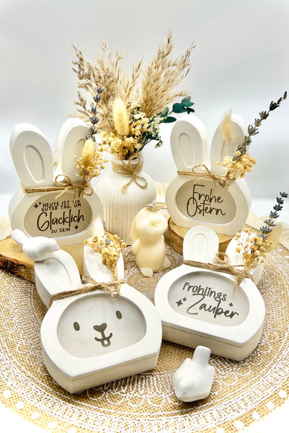 Kleiner Lichtmoment zum Verschenken – Hase Lichtbox mit Herzbotschaft & Frühlingsflair