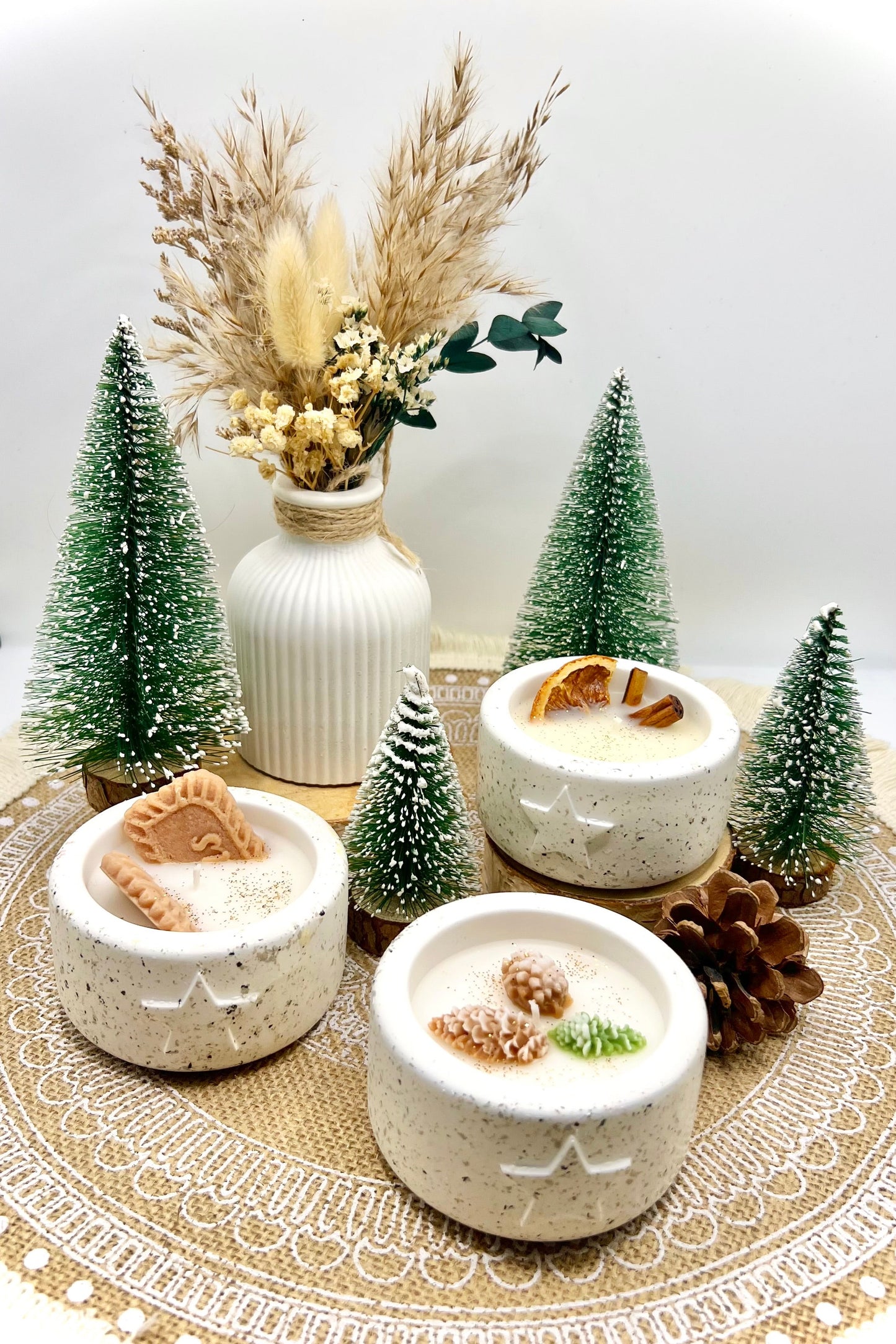 Winterlights - winterliche Kerzen - Weihnachtskerzen (verschiedene Varianten)