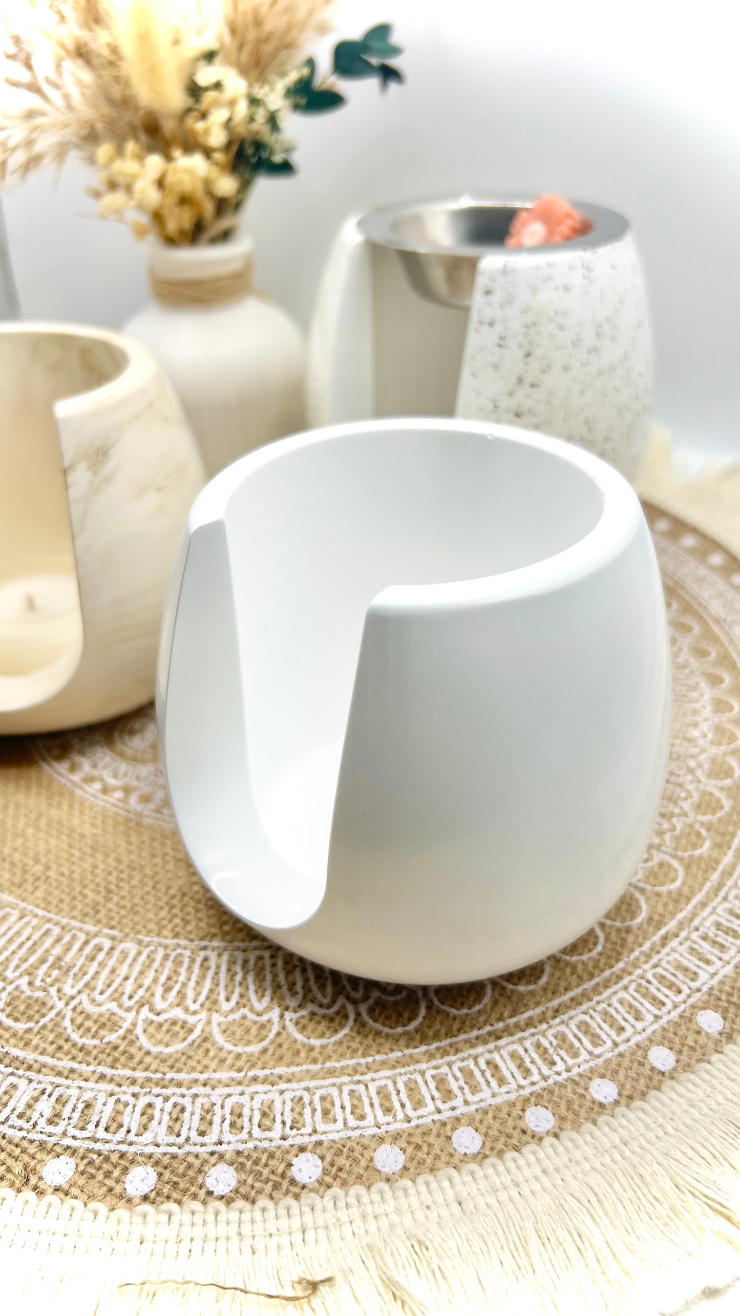Handgemachte Wachsschmelzlampe / Duftlampe aus Keramik – für Wax Melts & Duftwachse (3 Varianten)