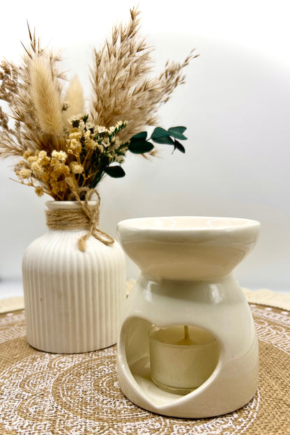 Keramik Duftlampe mit Herz – stilvolle Duftlampe für Wax Melts