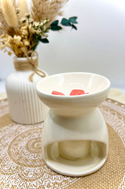 Keramik Duftlampe mit Herz – stilvolle Duftlampe für Wax Melts