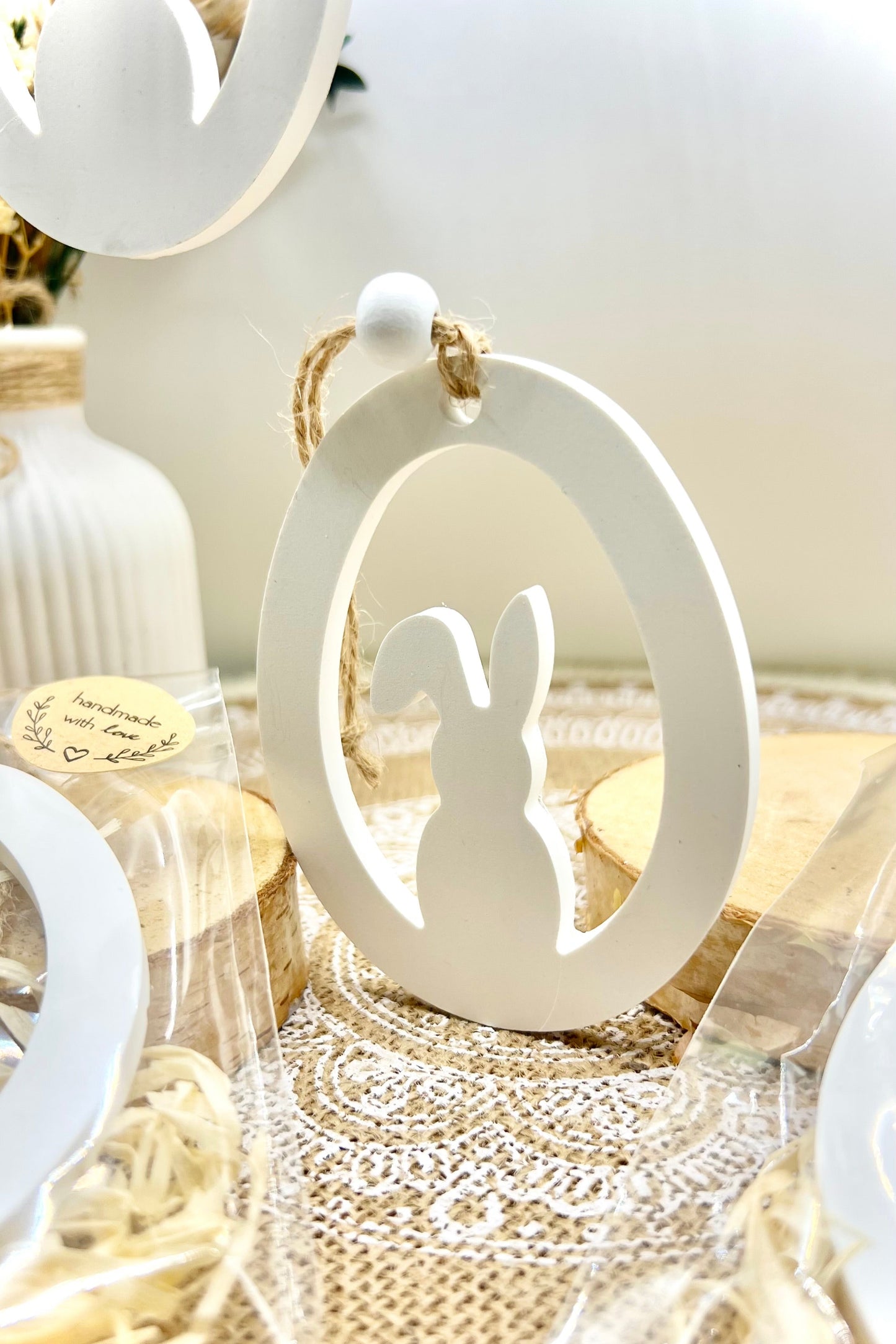 Handgefertigte Osteranhänger – Set mit 6 Anhängern für den perfekten Osterzauber