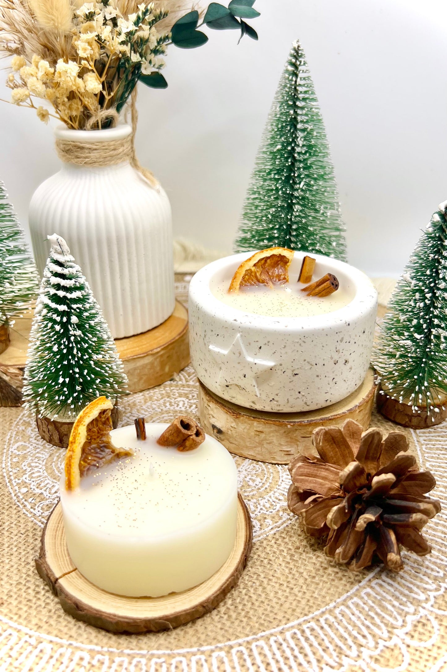 Winterlights - winterliche Kerzen - Weihnachtskerzen (verschiedene Varianten)