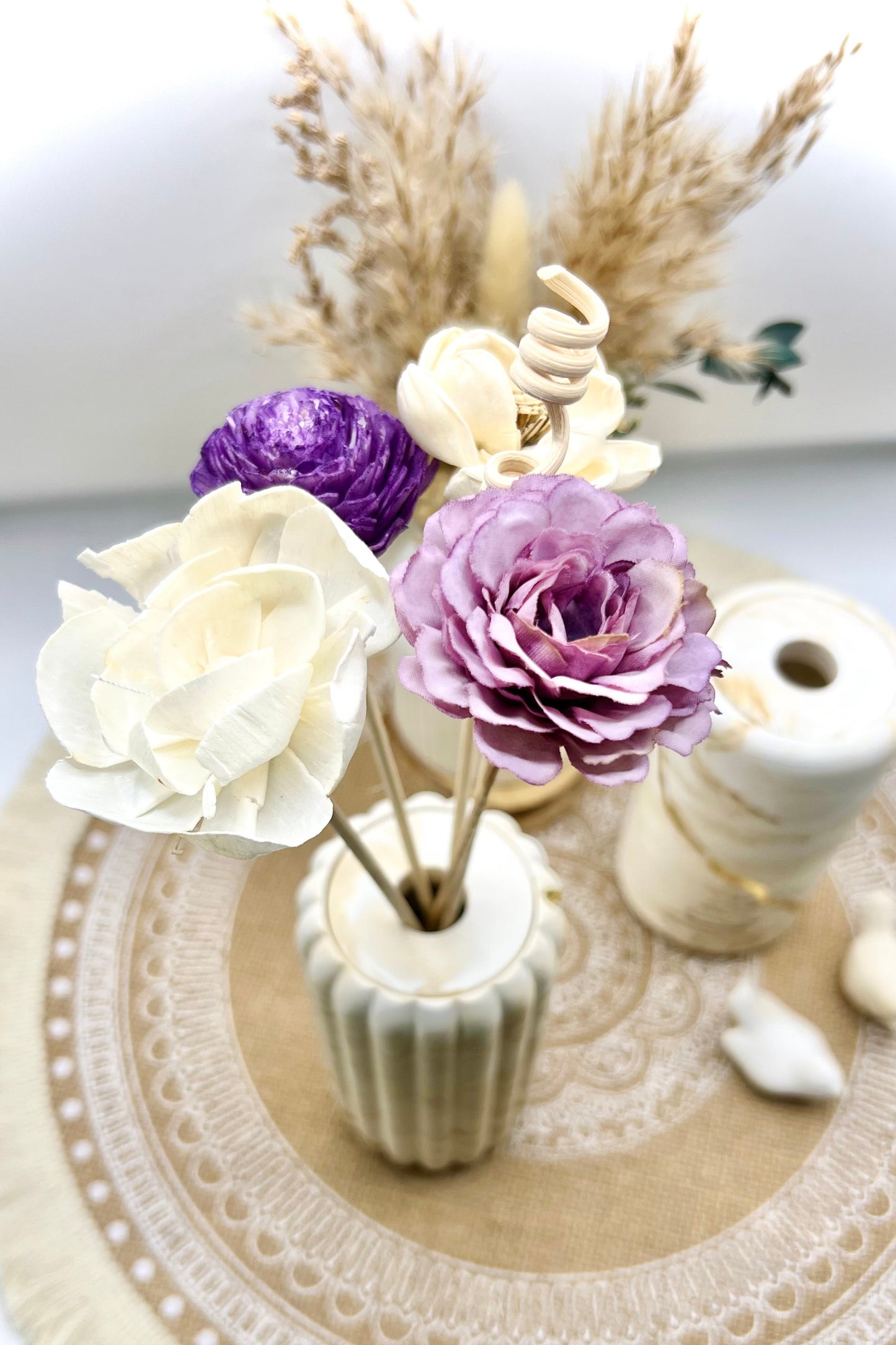 🕯️ Raumduft-Diffuser mit Duftstäbchen – handgegossenes Diffusergehäuse