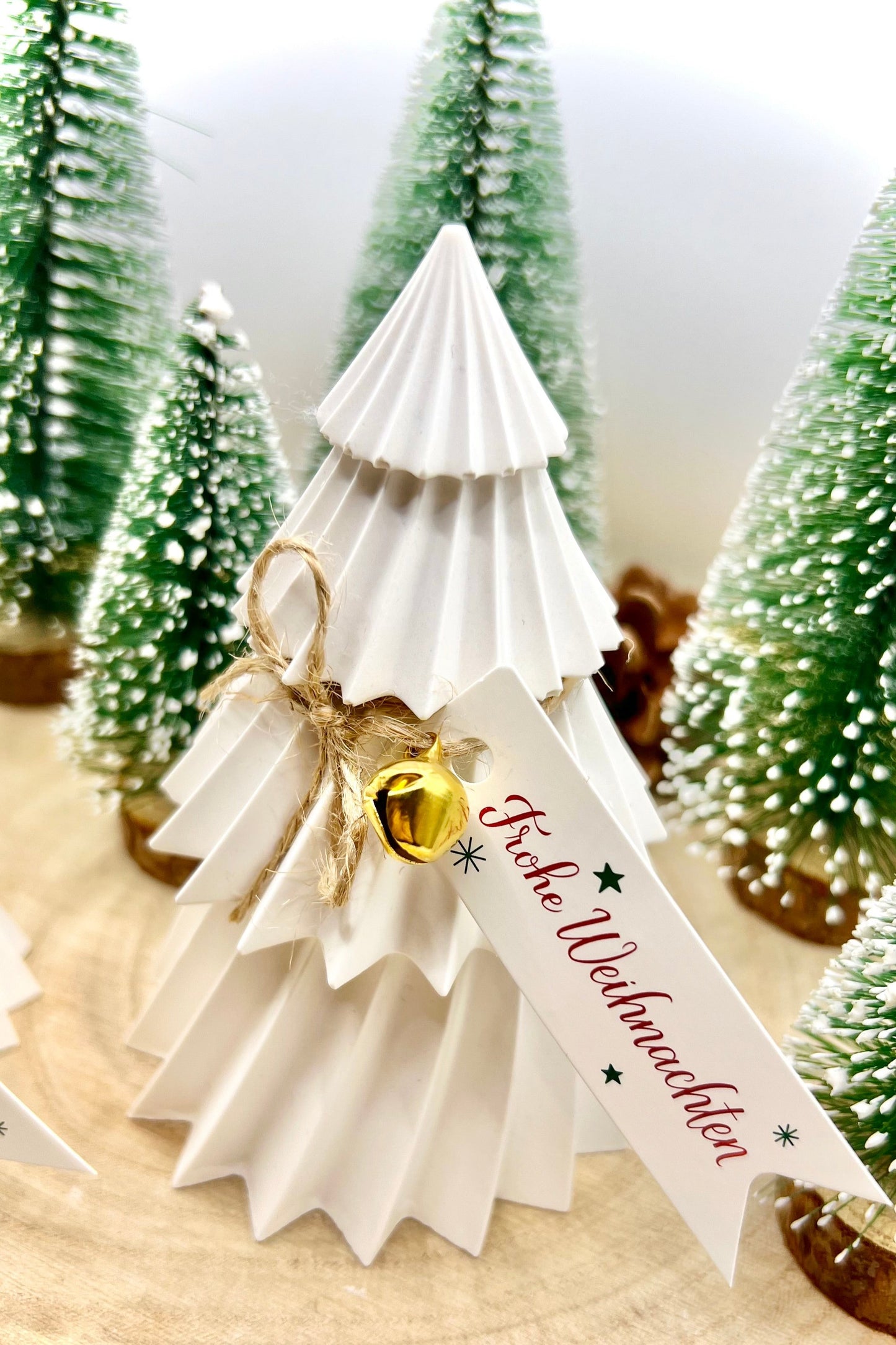 Keramik-Tannenbäume – handgegossen, winterliche Deko & Geschenkidee, minimalistische Weihnachtsdekoration