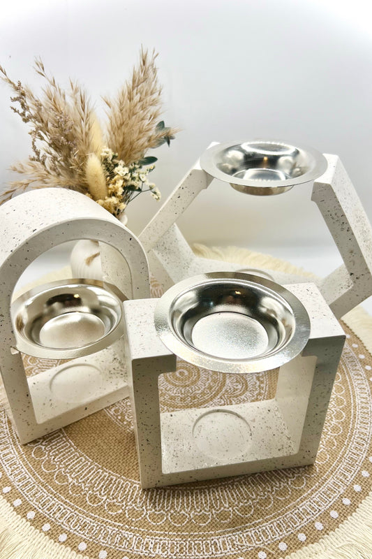 Duftlampe für Wax Melts Granit Optik (verschiedene Modelle)