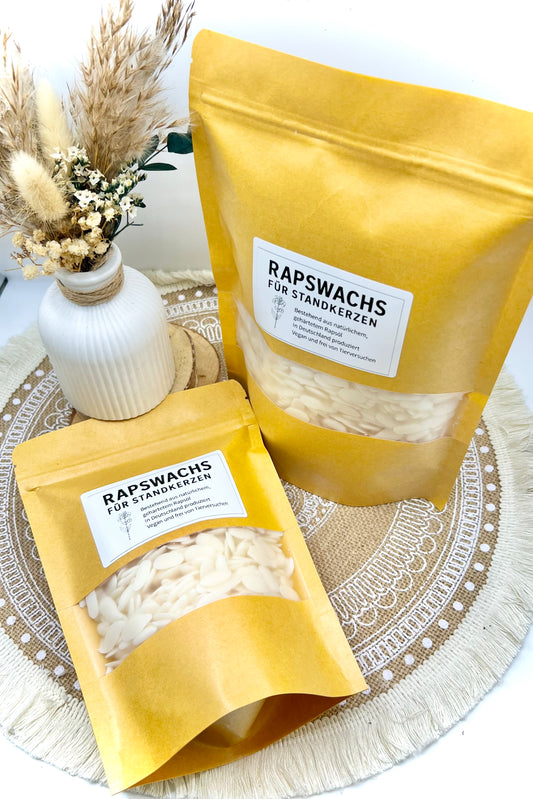Rapswachs für Standkerzen (250gr. oder 500gr.)
