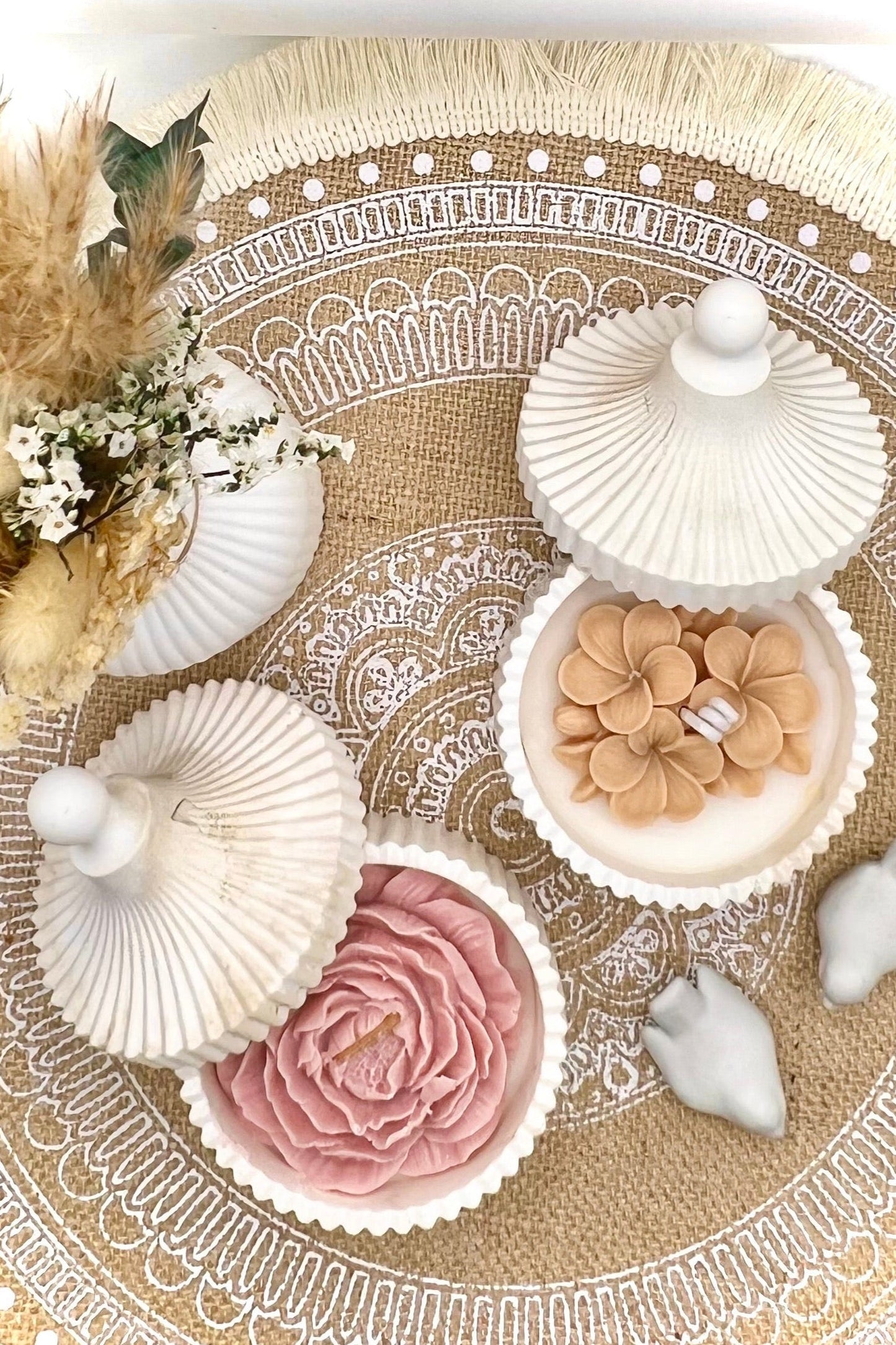 Kerzendose / Schale mit Deckel in verschiedenen Varianten