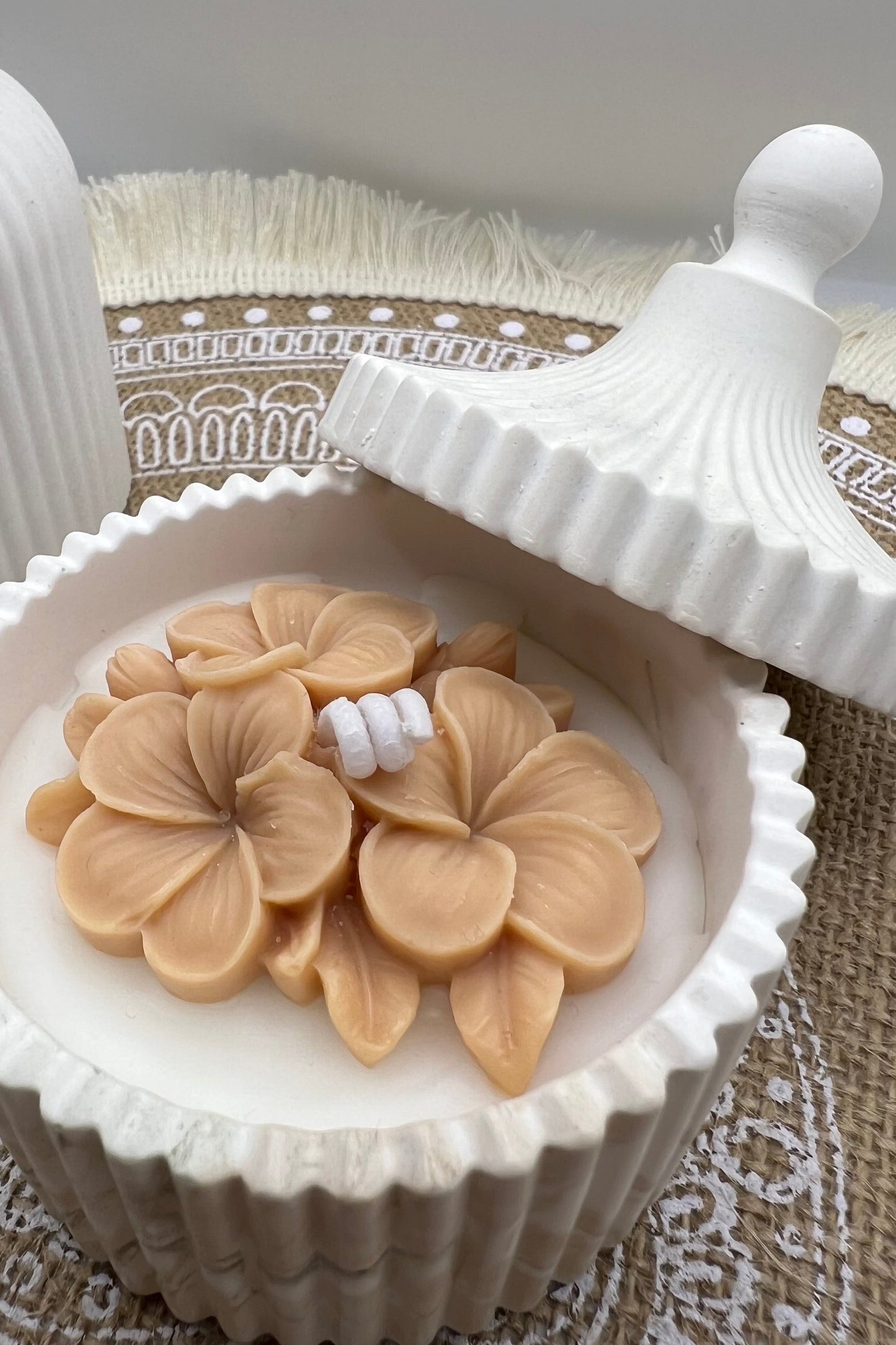 Kerzendose / Schale mit Deckel in verschiedenen Varianten