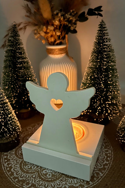 Handgegossene Teelichthalter – verschiedene winterliche Motive