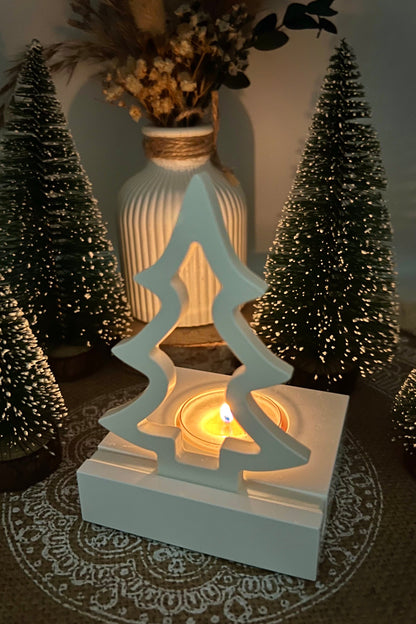 Handgegossene Teelichthalter – verschiedene winterliche Motive